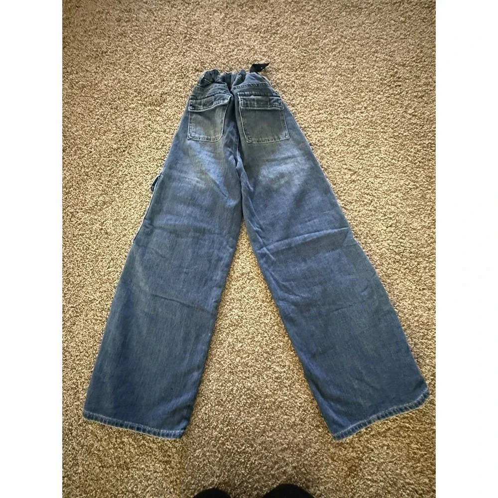 Youth Tractr‎ Wide Legged Cargo Pants with Zipper Pocket Girls Size 8 NWOT